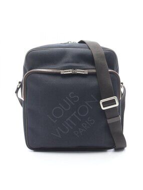 Louis Vuitton Shoulder Bag Pilot Blue Ocean Canvas Leather